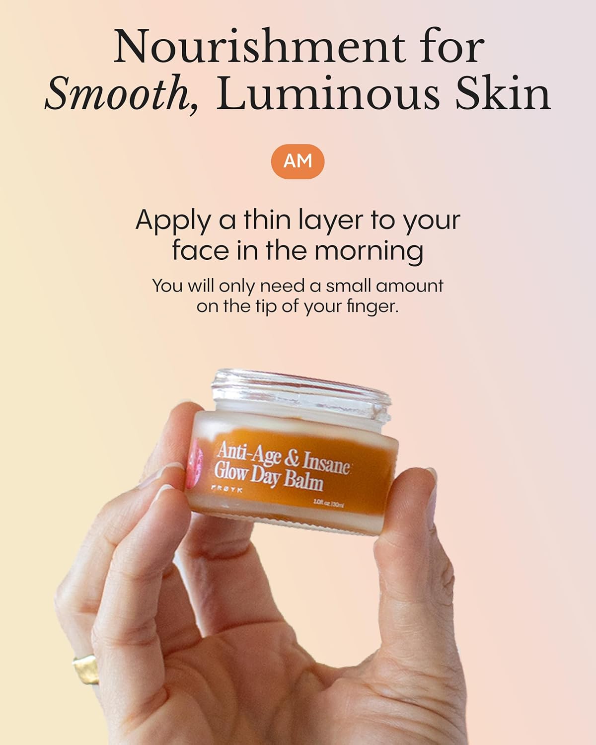 FRØYA Organics Anti-Age & Insane Glow Day Balm | Younger Skin and Instant Glow Results | Rosehip Pomegranate Sea Buckthorn Beeswax | Water Free Daily Moisture Balm | 30ml