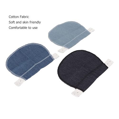 Miniatura 5 de plplaaoo Extensor de pantalones de maternidad, profesional, portátil, ajustable, suave, elástico, extensor de cintura, 3 piezas, extensores de