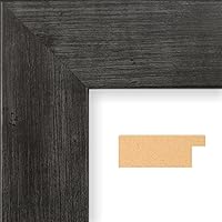 Vista 6 de Canvas - Personalized Blue Oceans World Push Pin Travel Map with Rustic Black Frame