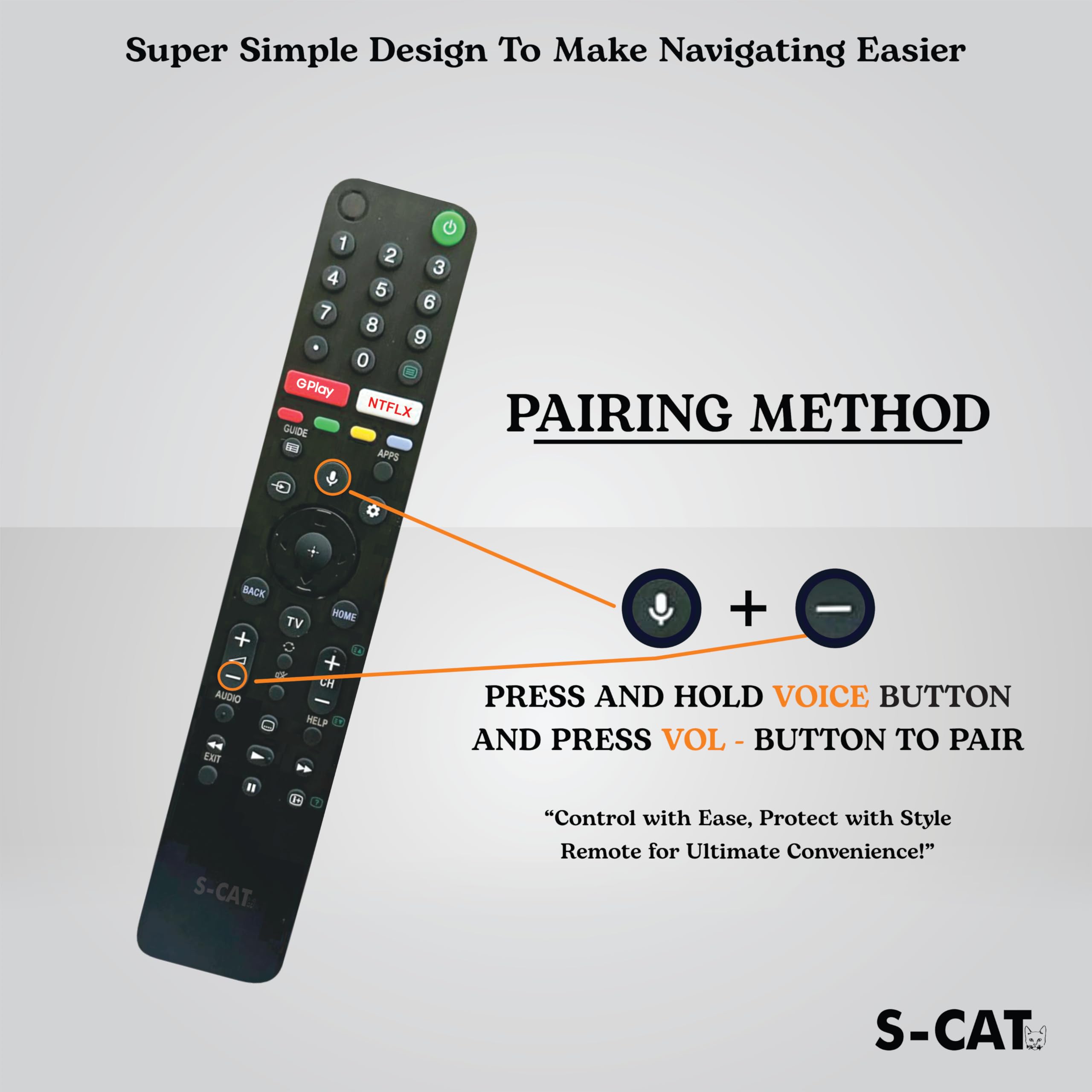 Sony Bravia Remote Replacement - Bluetooth Voice Control -4 Sony Bravia Remote Replacement - Bluetooth Voice Control -4