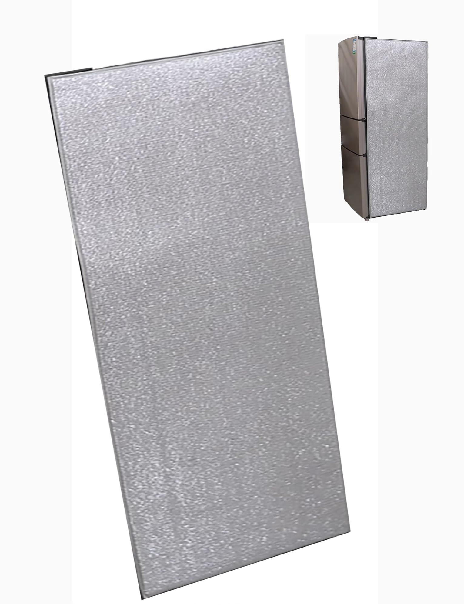 Universal Kühlschrank Abdeckung - Isolierdecke für Gefrierschrank und Kühllager, Wärmedämmung Reflektierende Folie, Sonnenschutz für Kühlschränke