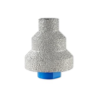 Diamond Step Chamfer Drill Bit, Diamond Brazed Step Drill Bit, Multi Layer Tapered Reamer, 20-35-50mm Multilayered Cone Reamer, for Metal, Wood, Concrete, Tile, Marble, Engineered Stone
