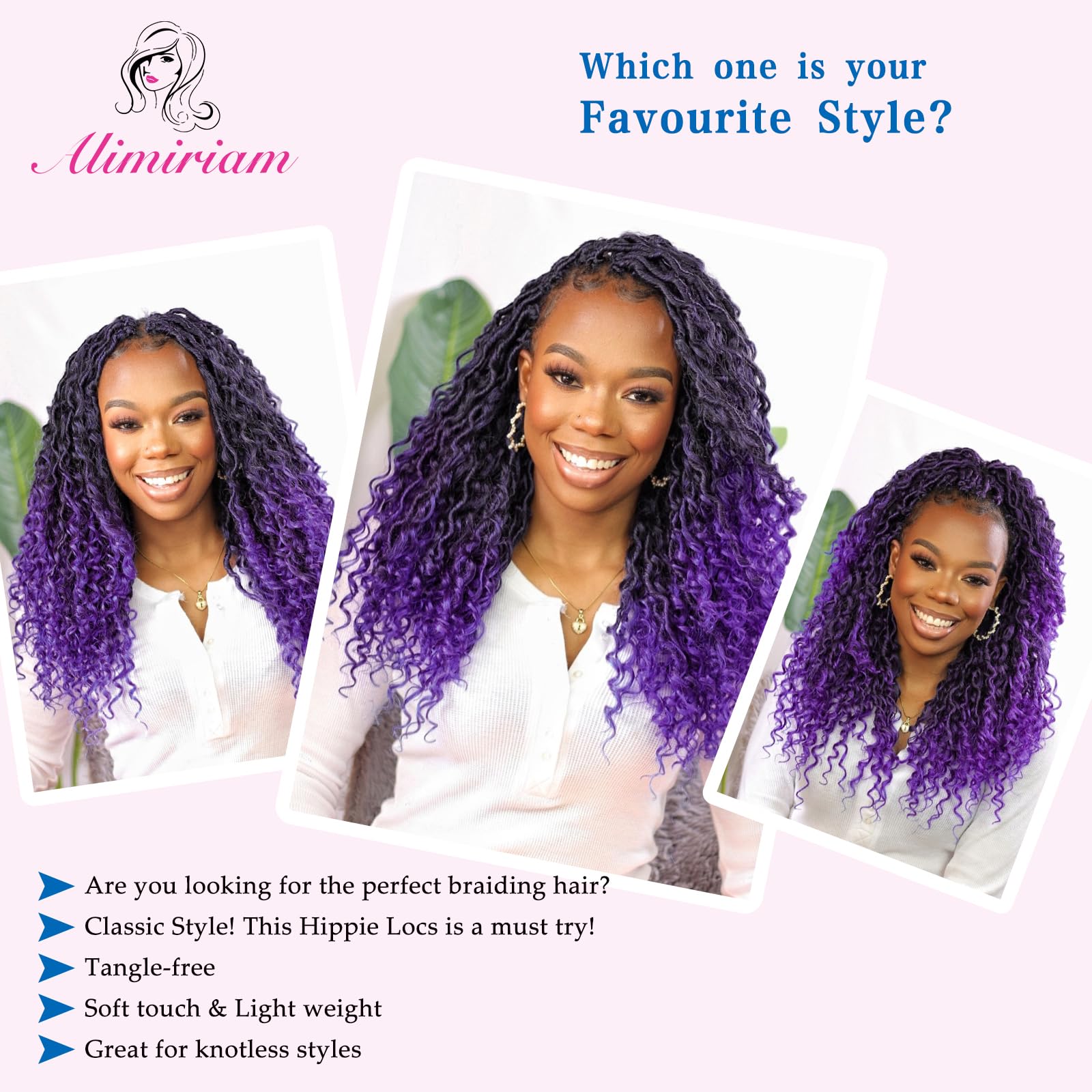 Amazon.com : Purple River Locs Crochet Hair 8 Packs - 12inch Boho