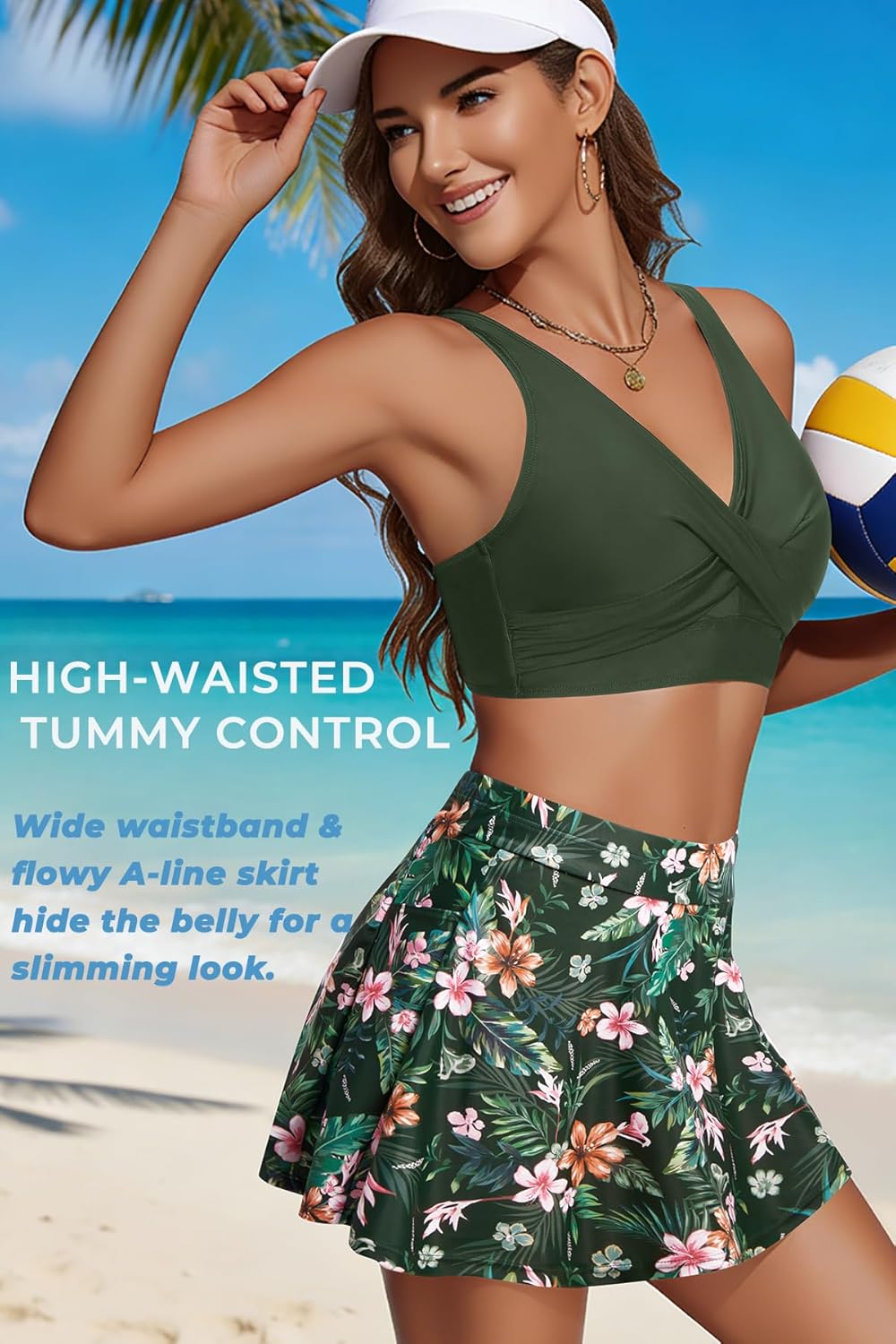 Aqua Eve Two Piece Bikini Skirt Swimsuit - 2 Piece Bathing Suits for Women High Waisted with Pockets 2025 Swimwear - Image 5