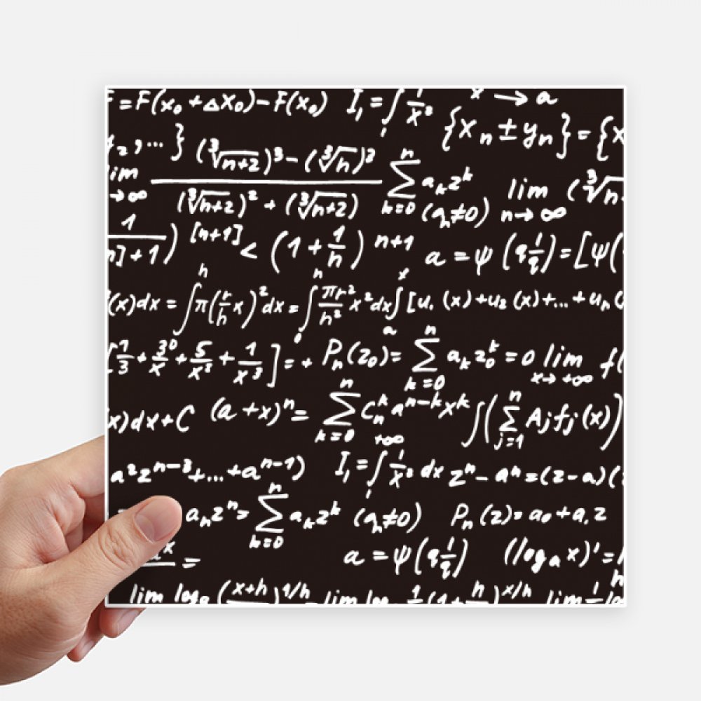 Autocollant carré formule mathématique pour personnaliser votre valise et moto