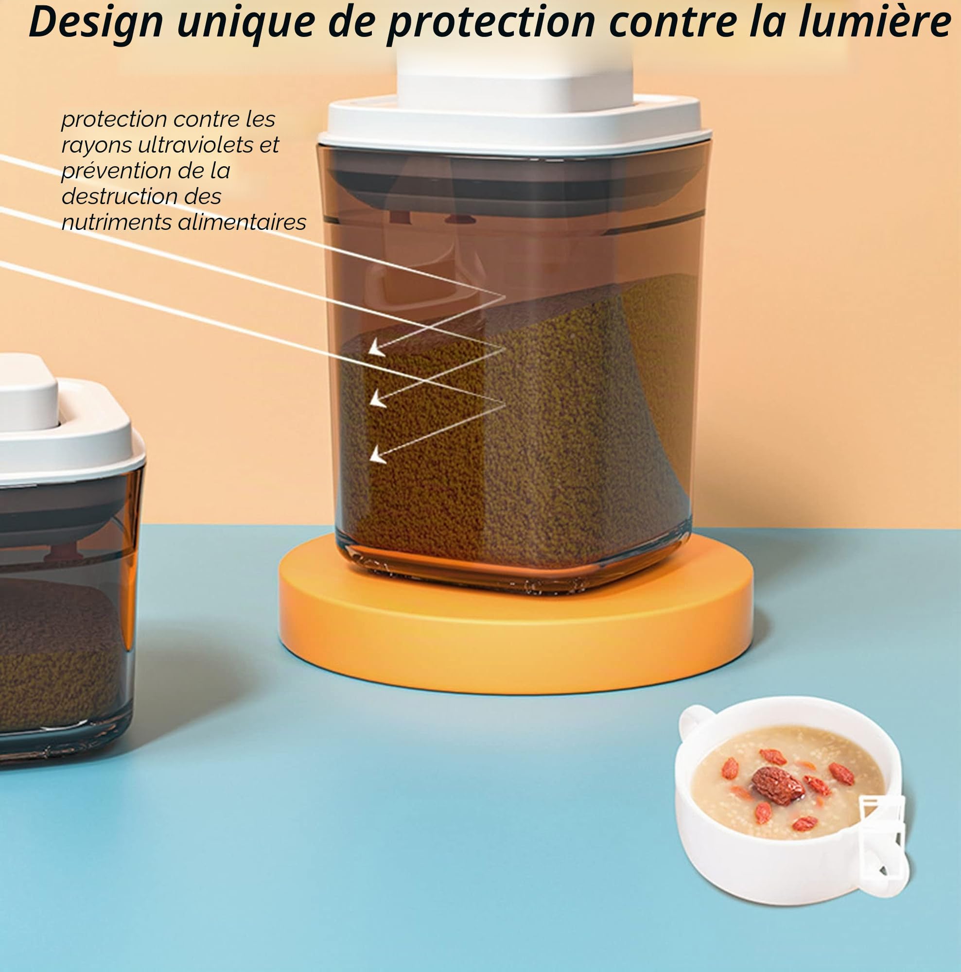 Boîte Pour Lait En Poudre, Distributeur De Poudre Formule, Boîte Lait Portable, Facile À Remplir Et Emporter, Pour Le Lait En Poudre, 1700ML