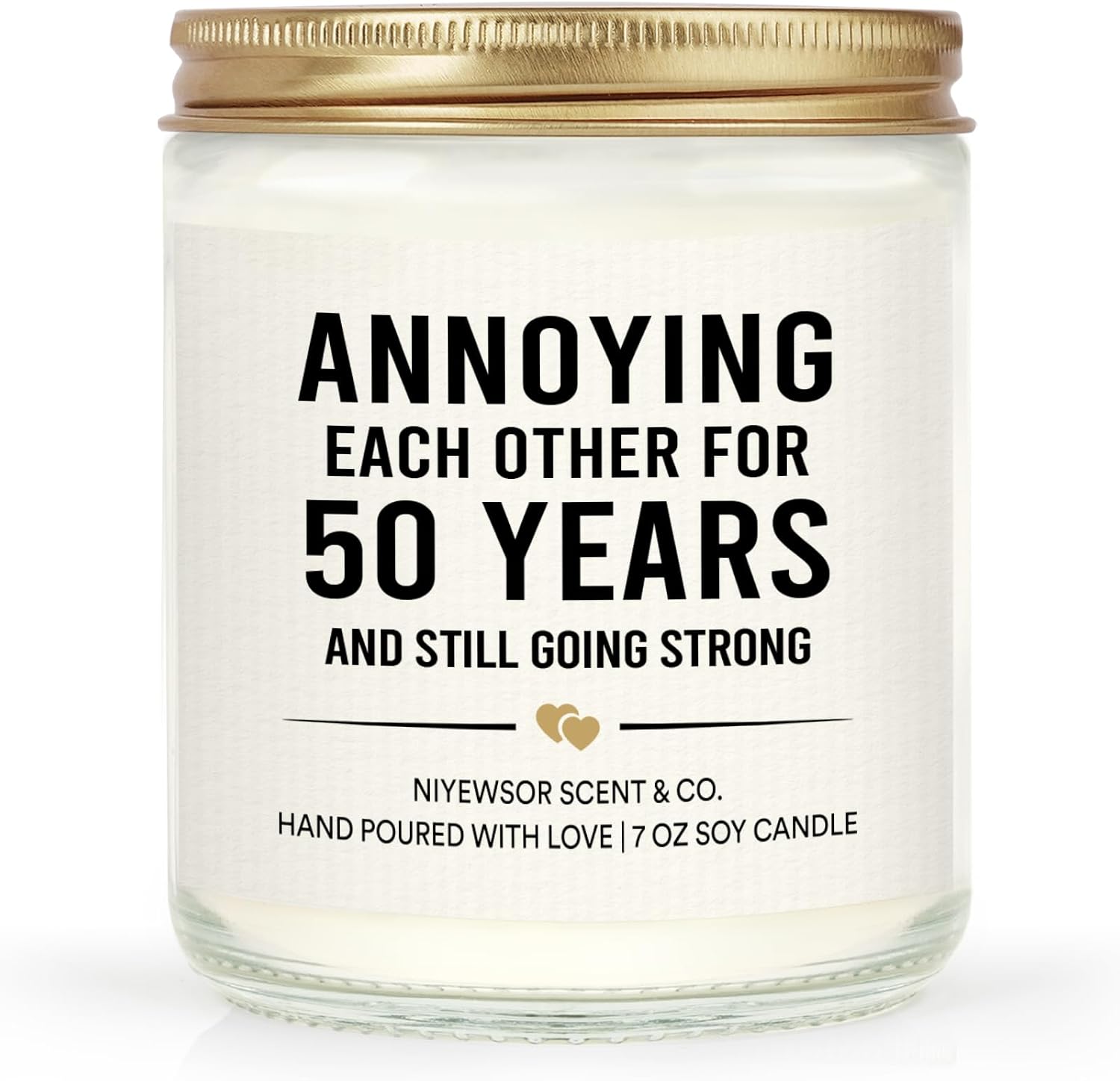Niyewsor 40th Anniversary Couple Gifts, 40th Anniversary Candle