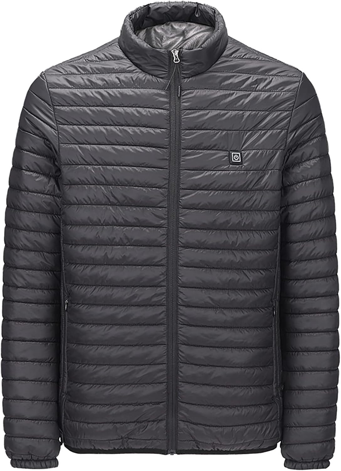 tuduoms Unisex Heating Coat USB Electric Heated Puffer Jacket Mens Womens Lightweight Winter Warm Heated Outwear Overcoat