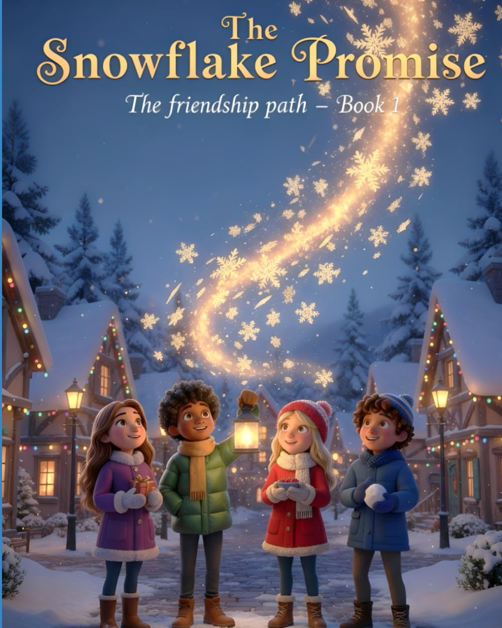 The Snowflake Promise: A Magical Winter Friendship Story for Kids 6-9 | Friendship Path Book 1: When snowflakes glow with magic, true friendship lights the way! (Friendship Path Christmas Series)