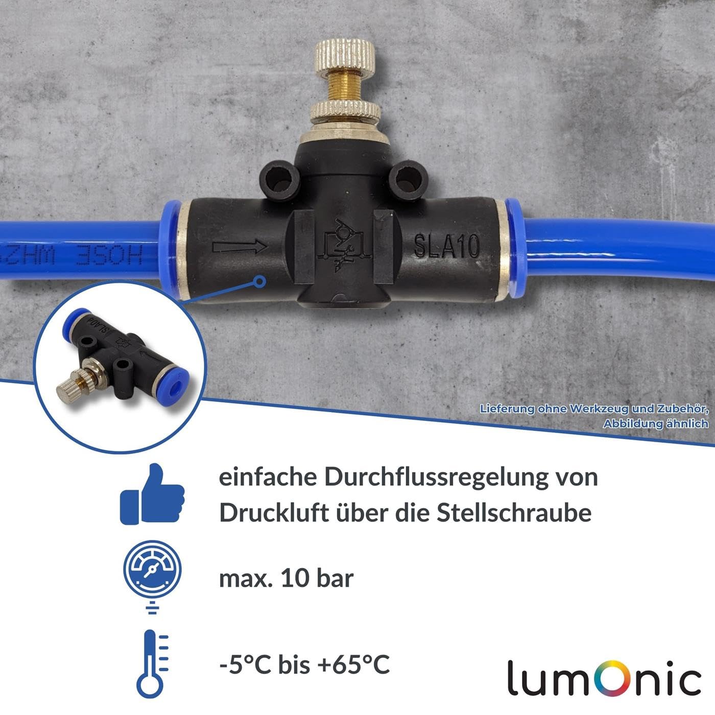 STEINER ST130818HOSE PU slang incl 1/4aansl., 8x12mm, 18m, tbv