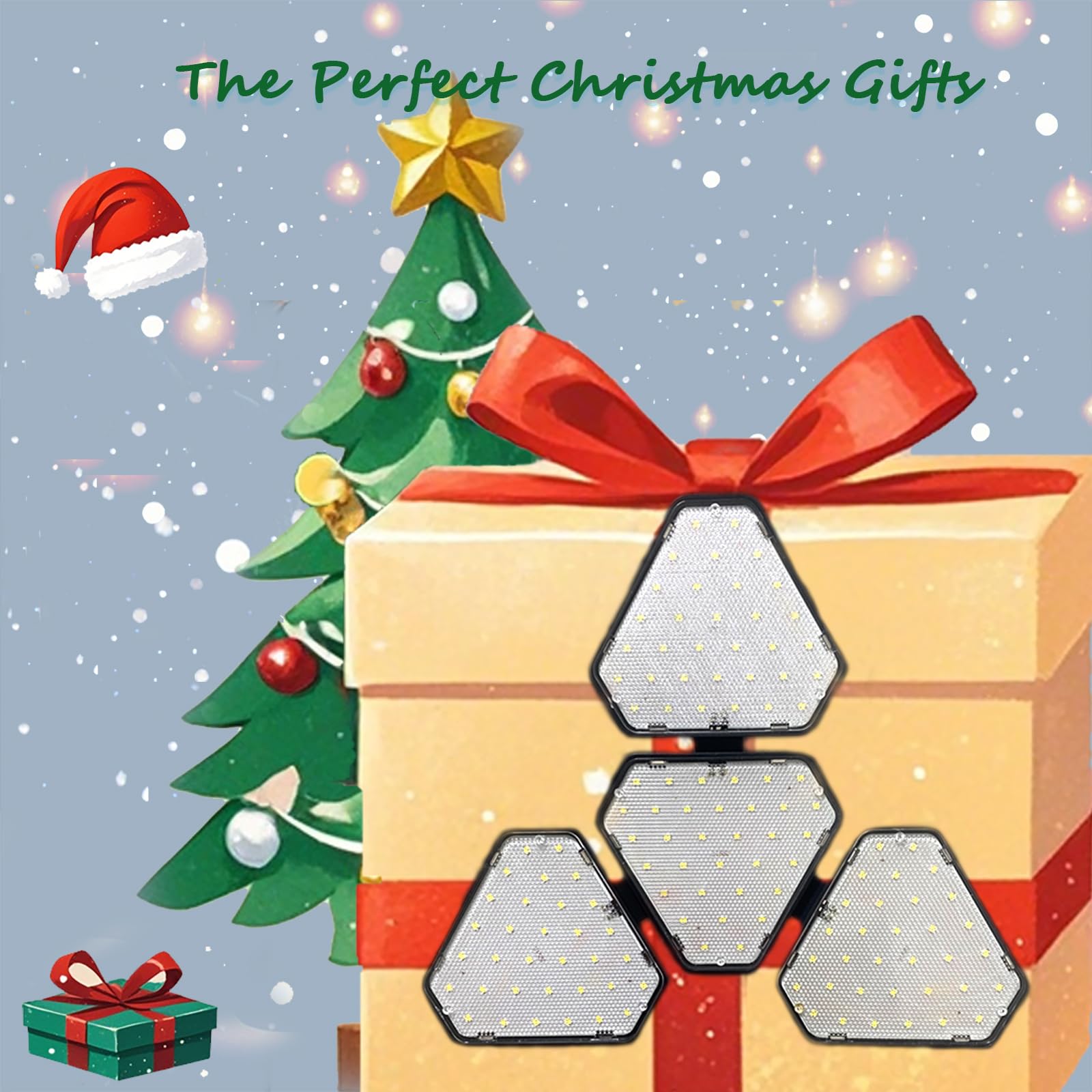 2 Pack Garage Led Light Bulb Triangular Fixture 120w 15000LM 6500K 3 Plus 1 Adjustable Super Bright Led — view 8