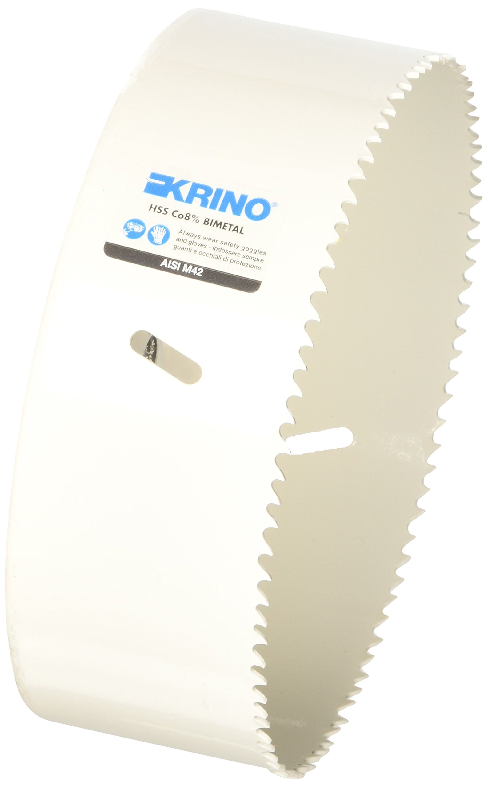 Scie cloche 152 mm Krino M42 blanc contre la surchauffe et les blocages de perçage