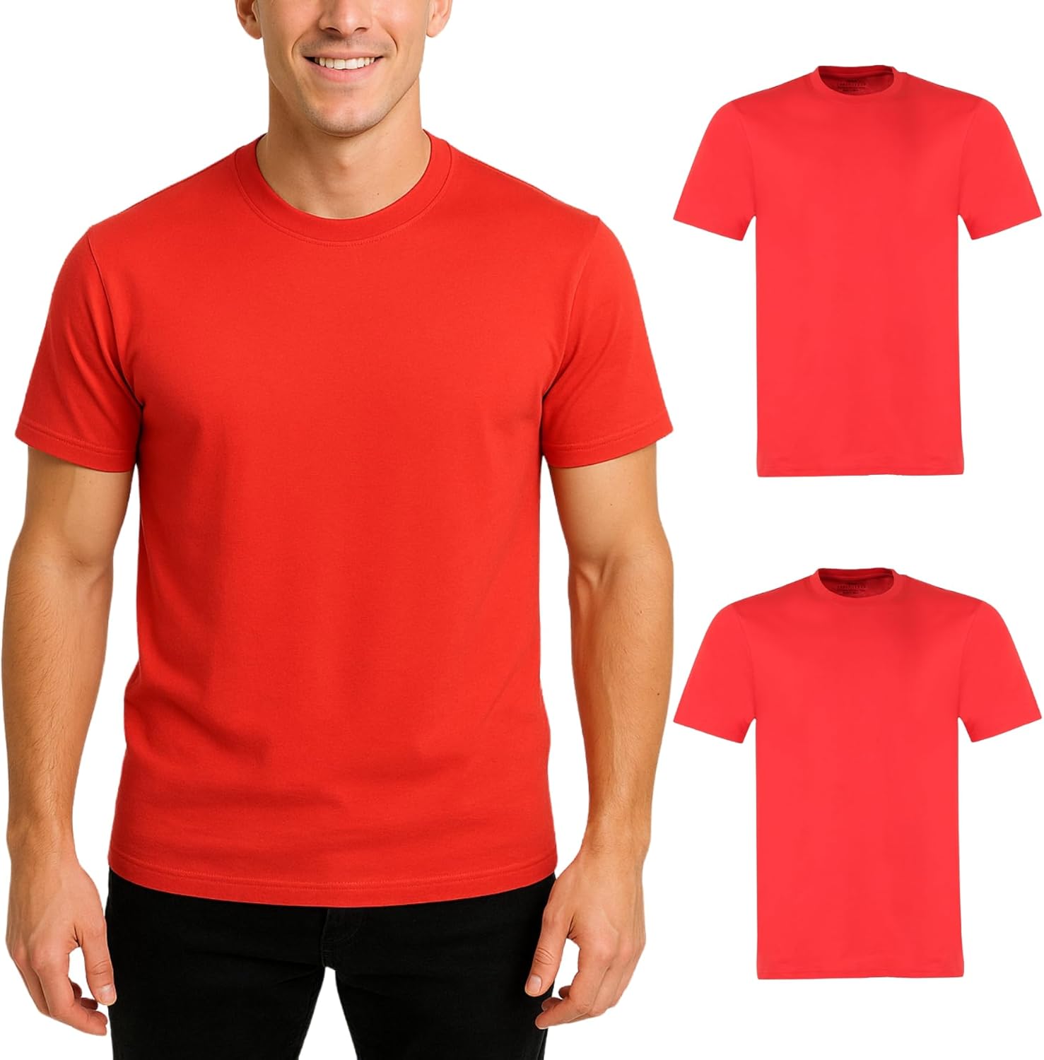 Wise Owl Accessories Men's T-Shirts Short Sleeve Crewneck Cotton Soft Comfortable Fashion T Shirts for Men, 2 Pack