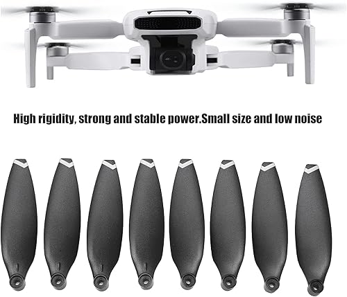 Miniatura 2 de Oumefar 8 cuchillas para drone de bajo ruido y liberación rápida, accesorios de hélices de repuesto, accesorios para cuadricóptero para FIMI X8 Mini