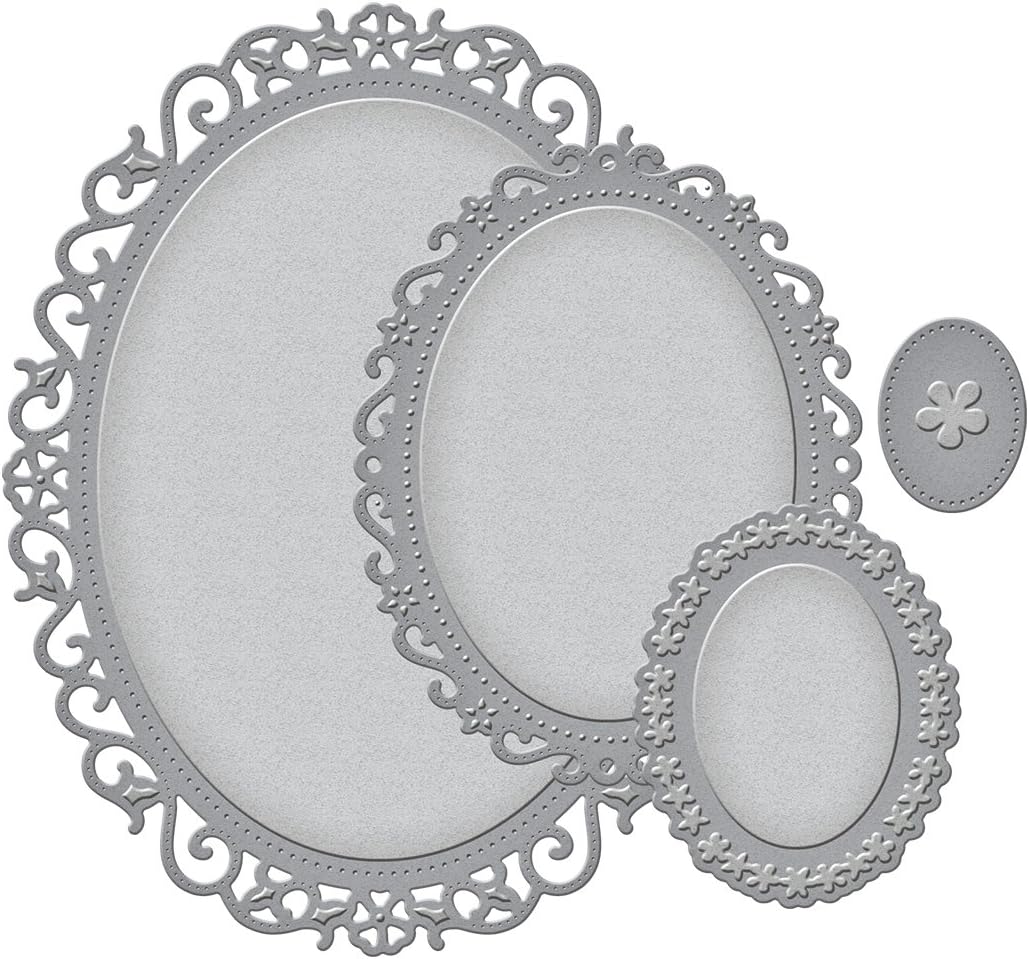 Spellbinders S4-356 Nestabilities Decorative Elements Floral Ovals Die Templates
