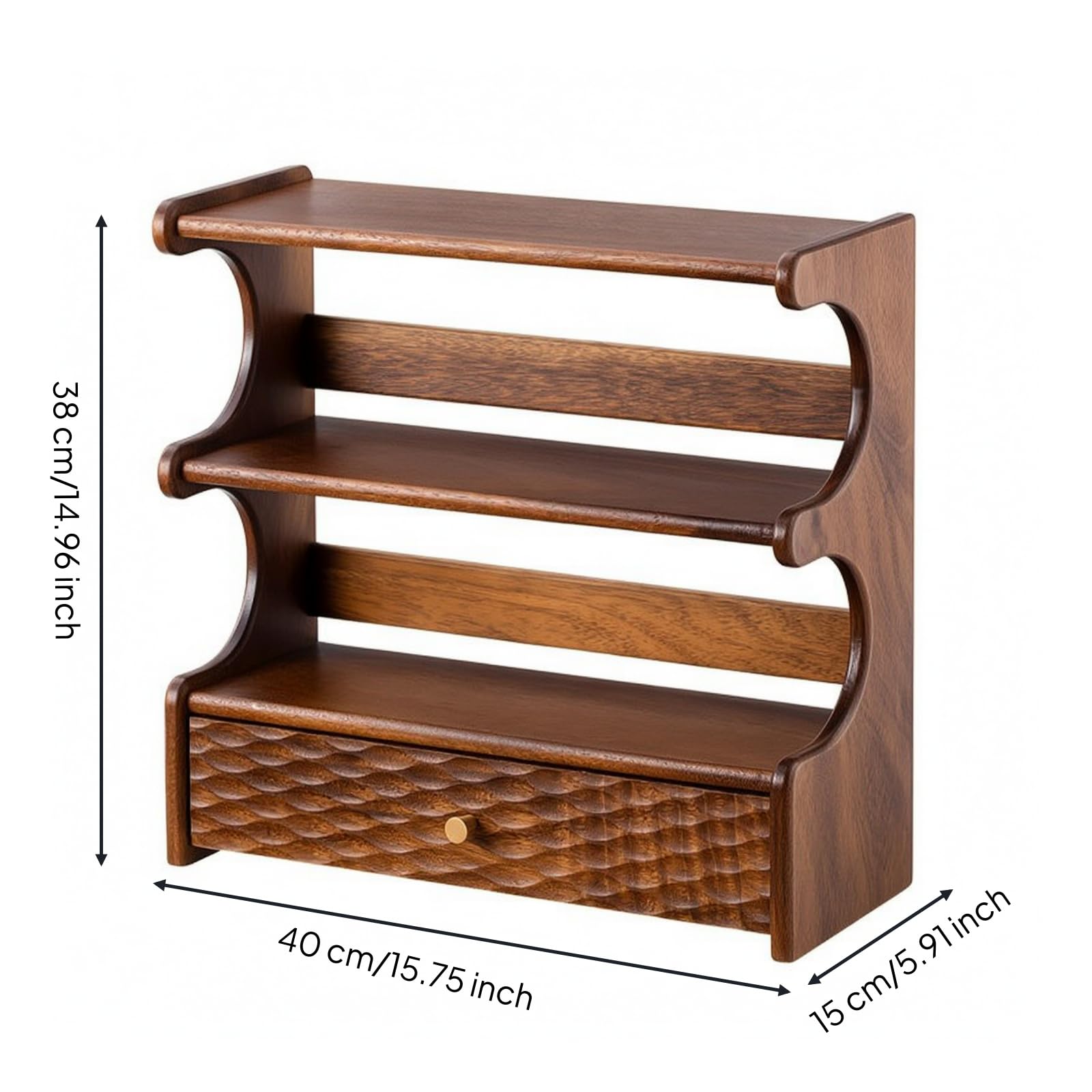 Présentoir en Bois Rustique Organisateur, Style to 2