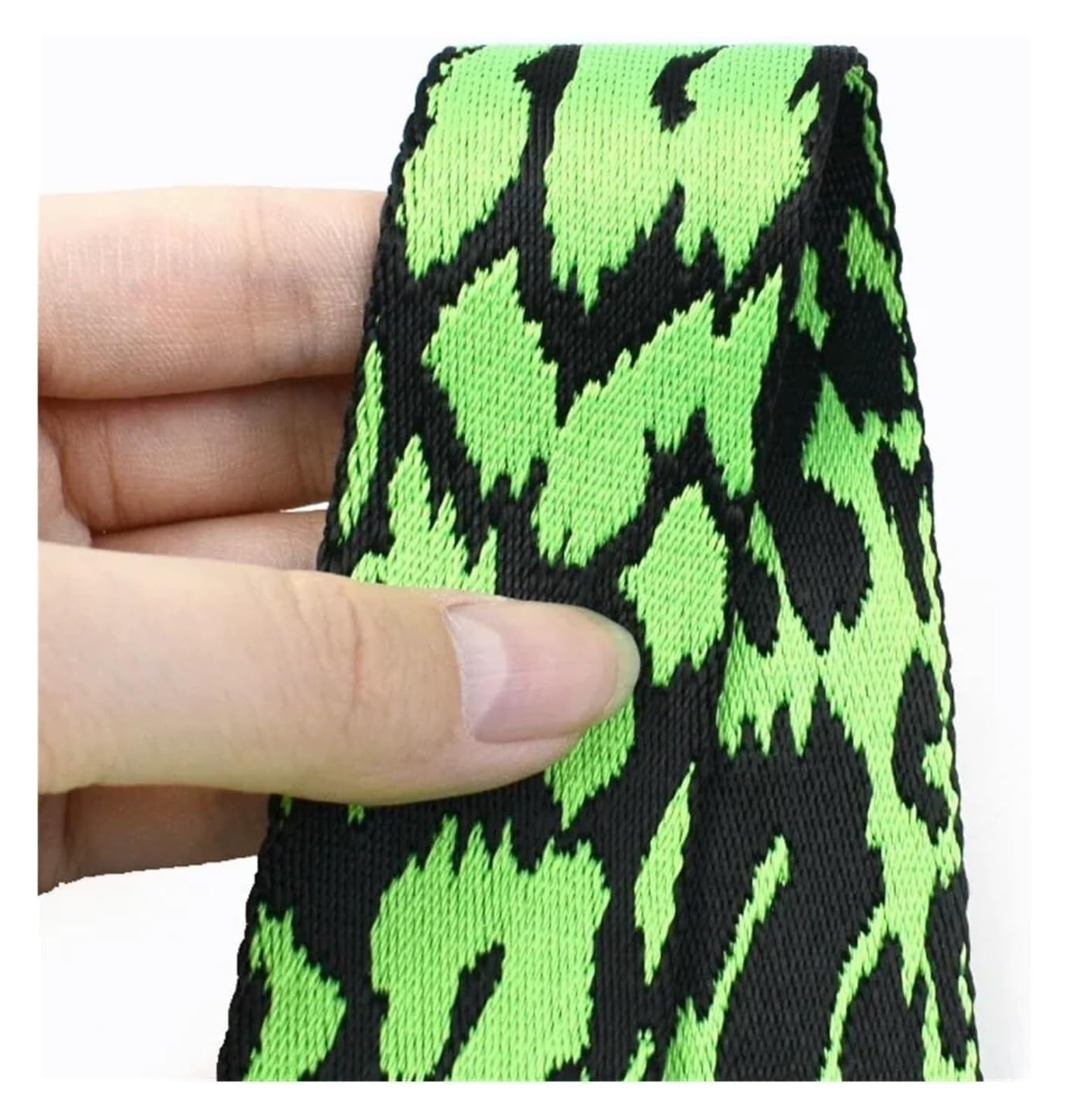 Wstążki do owijania tortów, Wstążka 38 mm do dekoracji paska torby samodzielnego szycia 1-3 metrów(Blackyellow,Select Size Name)
