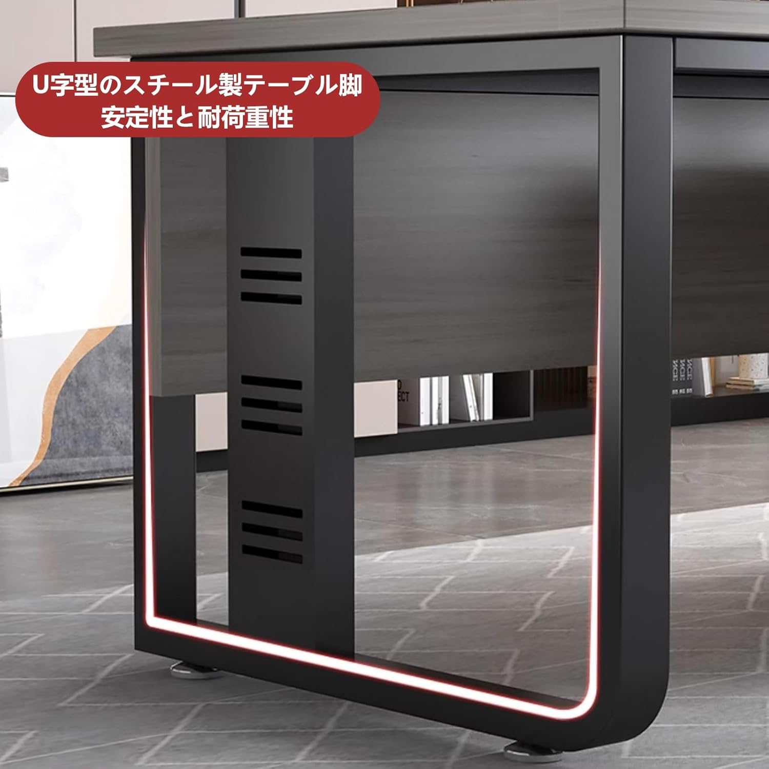 役員用デスク,オフィスデスク,社長机,パソコンデスク,サイドキャビネット,錠付き,おしゃれ,ホワイト,カスタマイズ可能 – Prokagu  DKPLOE 社長デスク 役員デスク 法人様向け 社長テーブル 会議用テーブル 社長机 安定した耐荷重 強力な耐荷重 ジャンクション