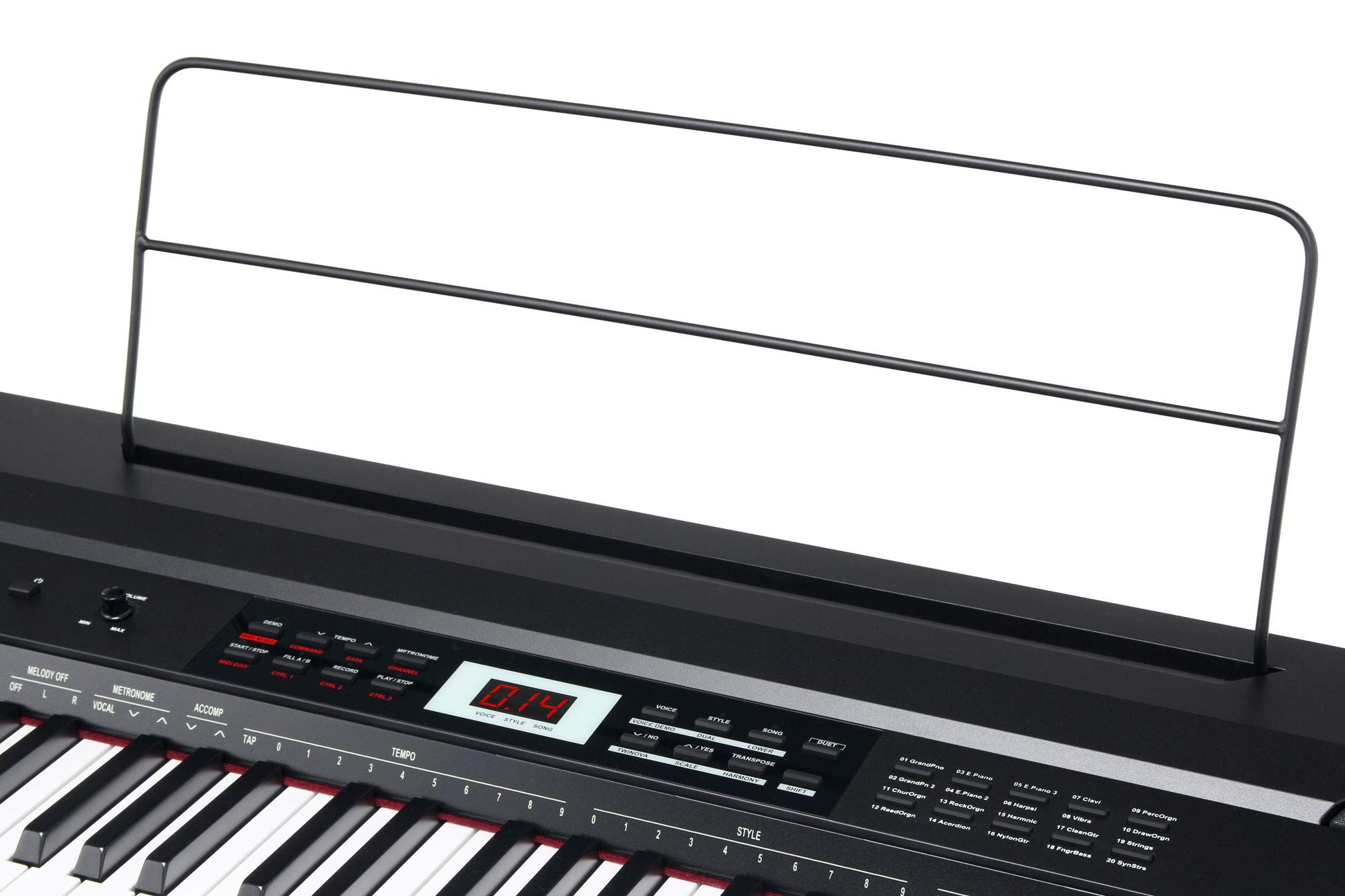 Classic Cantabile SP-150 BK Stagepiano schwarz Komplett Set inkl. Ständer | 88 Soft-Touch Tasten mit Anschlagdynamik, Max. Polyphonie: 64 Stimmen, 20 Voices, 60 Songs, 50 Styles, 2 Demo, Tune, Metronom