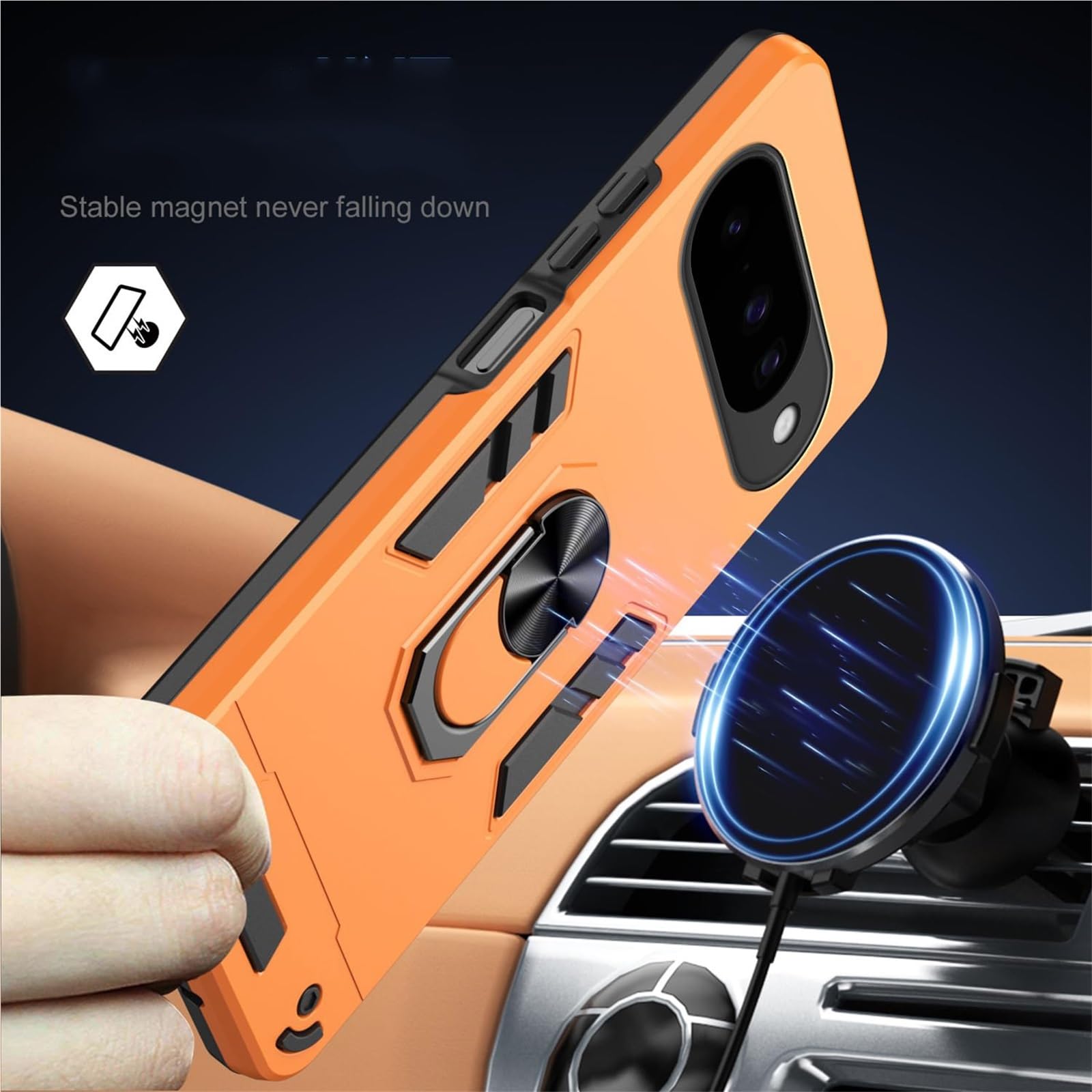 Generico Custodia Per 10 Pro XL/10 PRO/10, Ultra Sottile Case With Supporto Magnetico Per Auto Protezione Fotocamera Guscio(Blu,11 Pro XL)