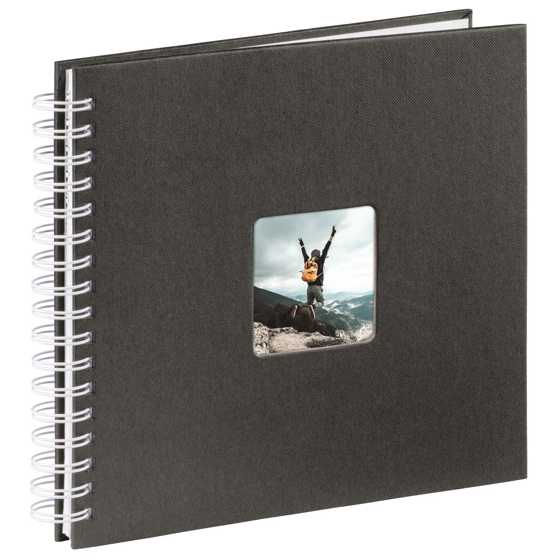 Hama Fine Art Cartón, Papel Negro álbum de foto y protector - Álbum de fotografía (Negro, Cartón, Papel, 50 hojas, 10 x 15 cm, 1 pieza(s), 280 mm)