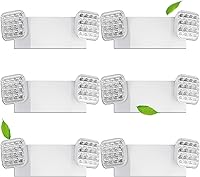 Vista 10 de Commercial LED Emergency Lights 24 Pack, Emergency Light with Battery Backup, Adjustable Dual Head Emergency Light Fixture for Home Power Failure