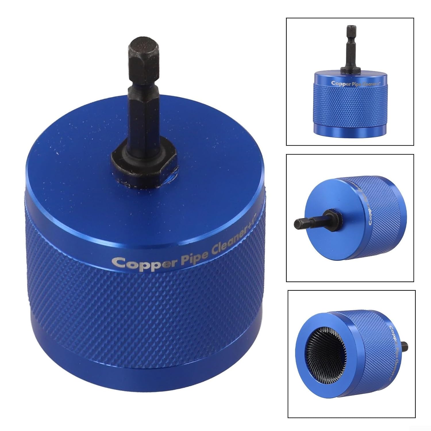 Copper Pipe Cleaner for Electric Drill, 3/4 Inch Metal Tube Cleaning Brush with Hex Shank, Deburring Tool for Copper Pipes Welding Prep, Robust Steel Bristles for Automotive and Manufacturing Tasks