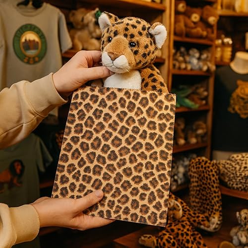 Miniatura 5 de 888 Display  200 piezas de 8.5 x 11 pulgadas de papel de tono leopardo bolsas de regalo de compras