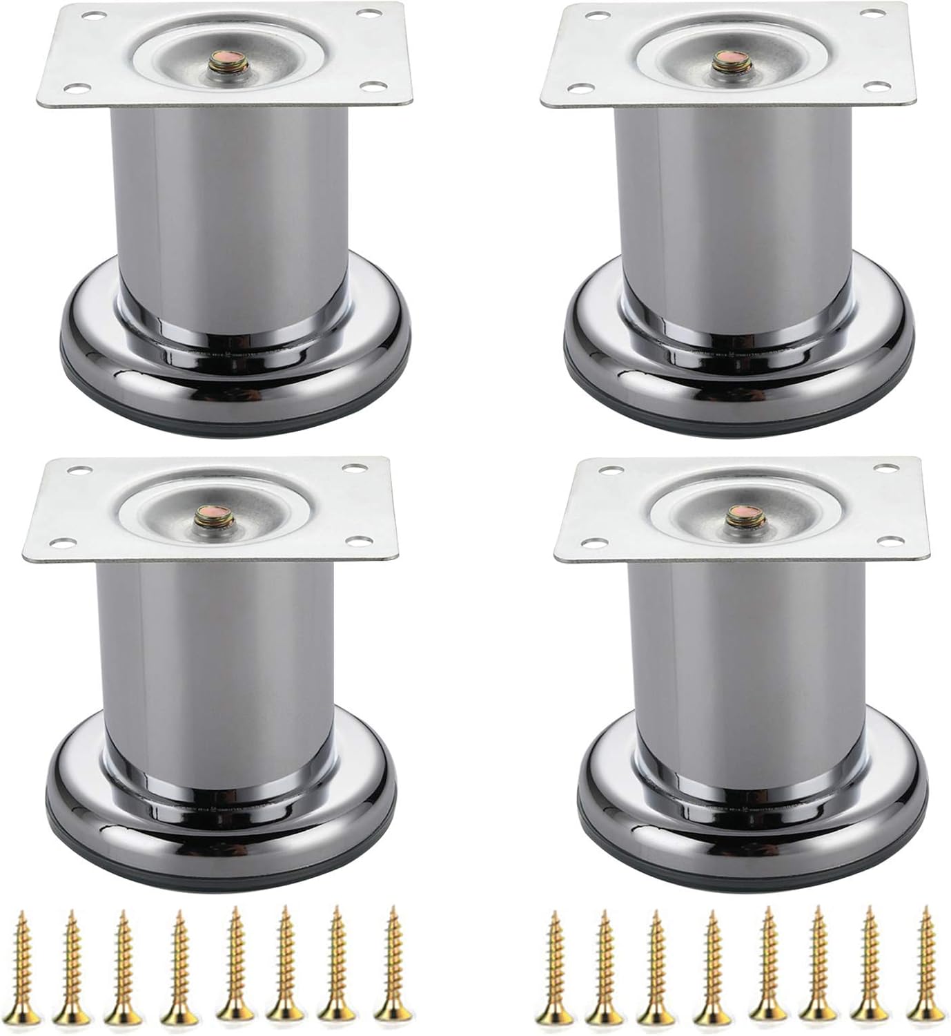 KJFB 4 Pieces Furniture Metal Legs,Sofa Legs