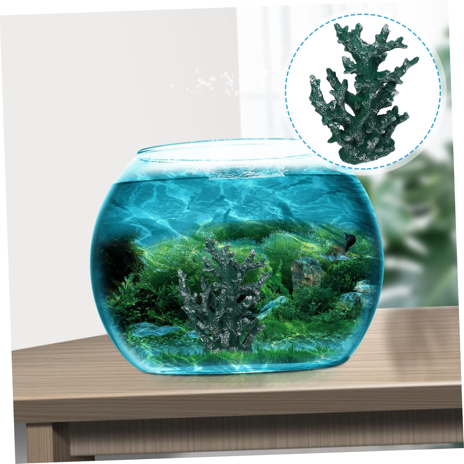 VOSAREA Artificial Coral Aquarium Decor Lifelike Resin Coral for Fish Tank Landscaping Easy Care Decoration Realistic Micro Landscape for Aquariums and