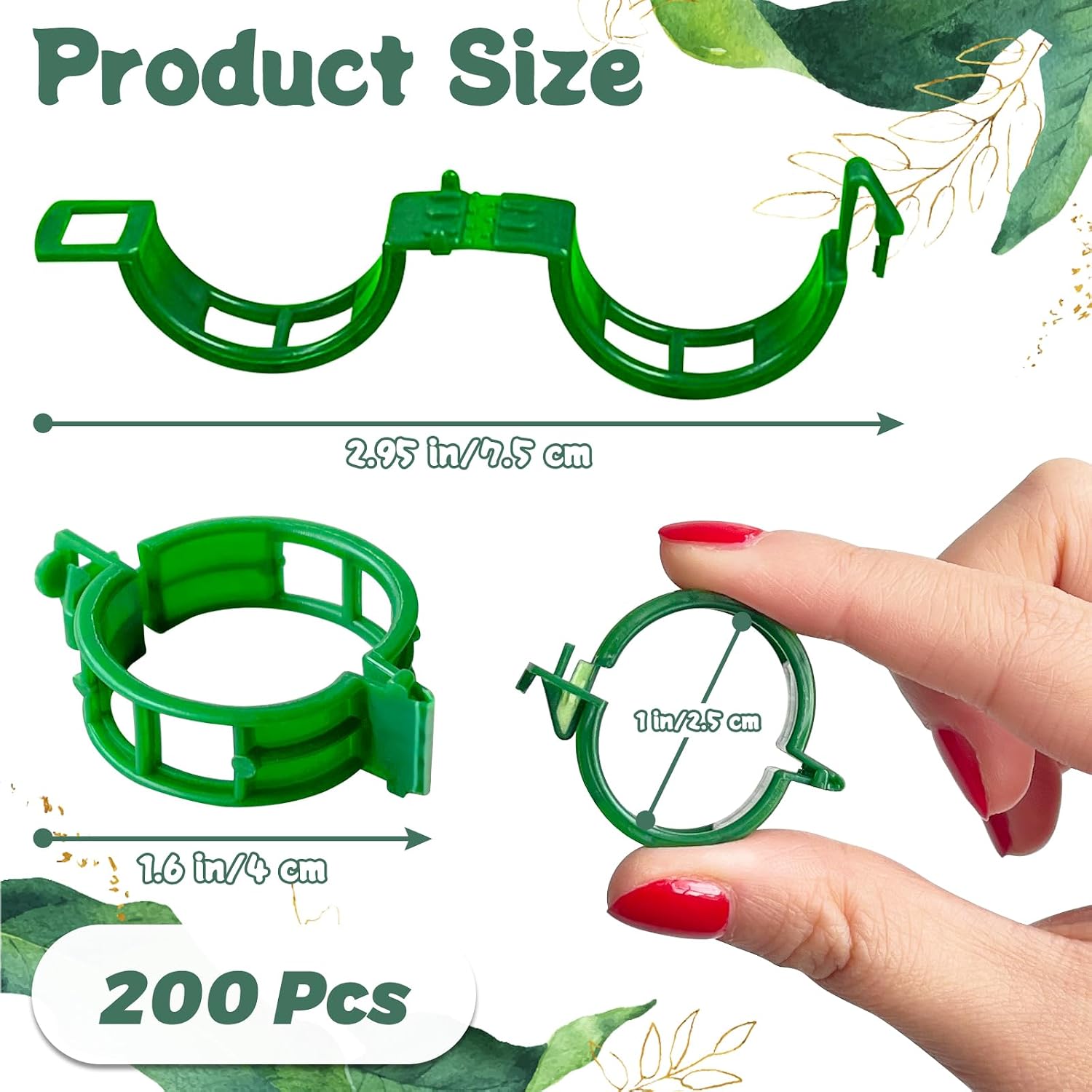 OJYUDD 200 Pcs Plant Support Clips