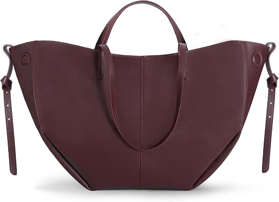 Wing Bag Cowhide Tote bag Women Bucket Handbag Premium Leather Cyme bag Shoulder Bag Lightweight Versatile for Work Travel