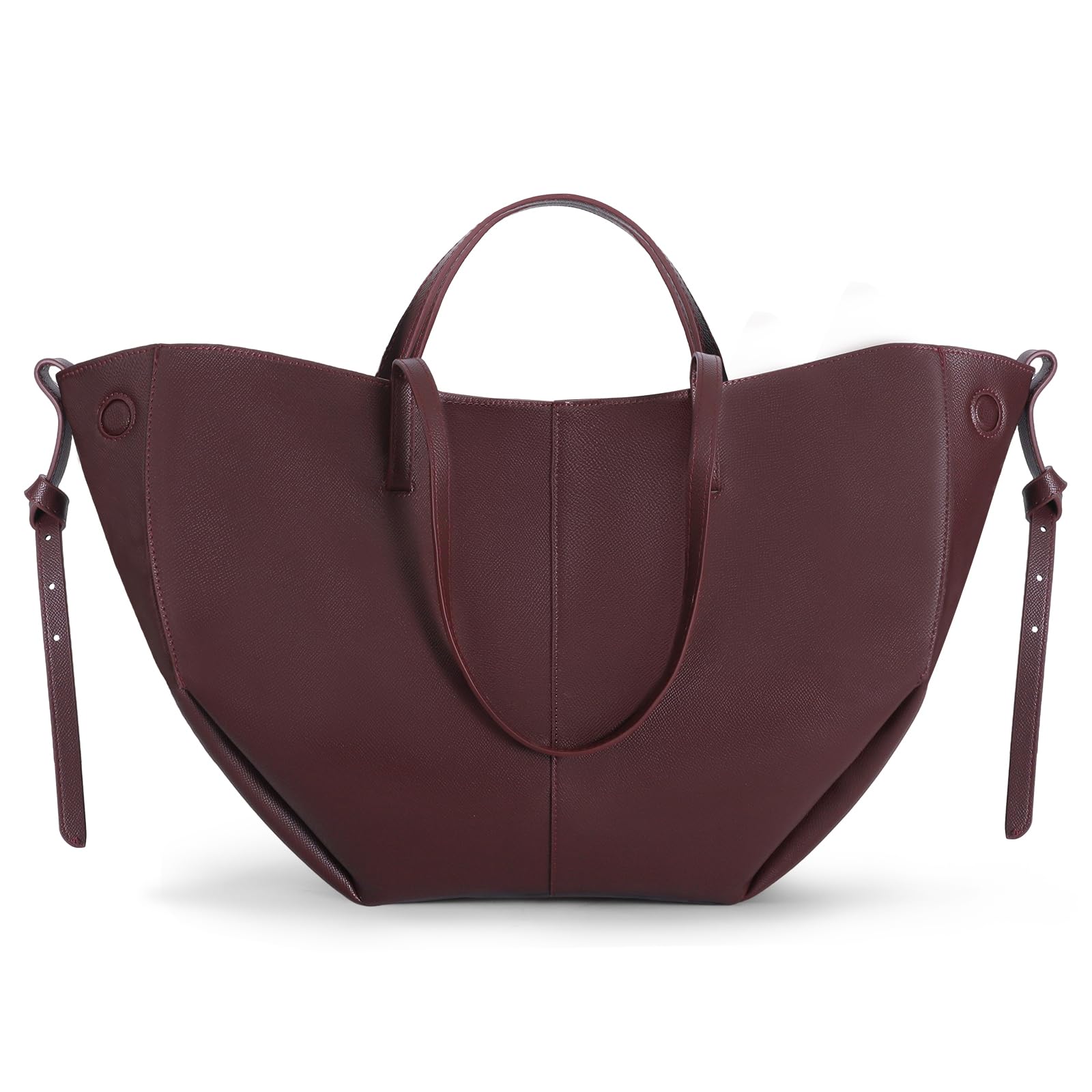 Wing Bag Cyme 牛革 トート レディース バケット ハンドバッグ プレミアム レザー 軽量 多用途 ショルダーバッグ 通勤 旅行 ショッピング