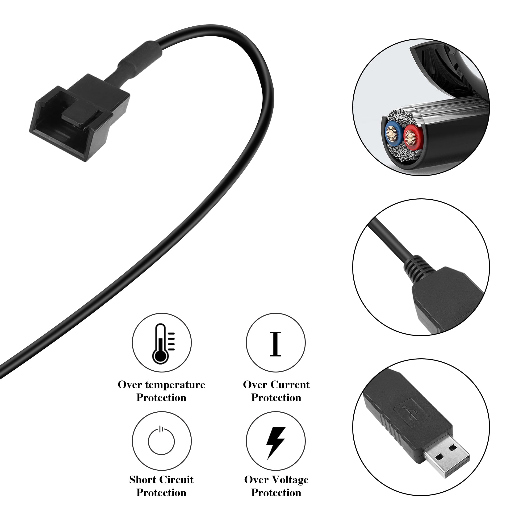 PC Fan Speed Control Cable EnLabs TX3CO3D Fan Speed Controller Molex pc-fan-speed-control-cable-enlabs-tx3co3d-fan-speed-controller-molex