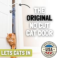 Vista 2 de Puerta Buddy Puerta Latch a prueba de perro basura Box. Conveniente gato y entrada adulto en habitación. Correa ajustable. Más fácil de instalar Cat