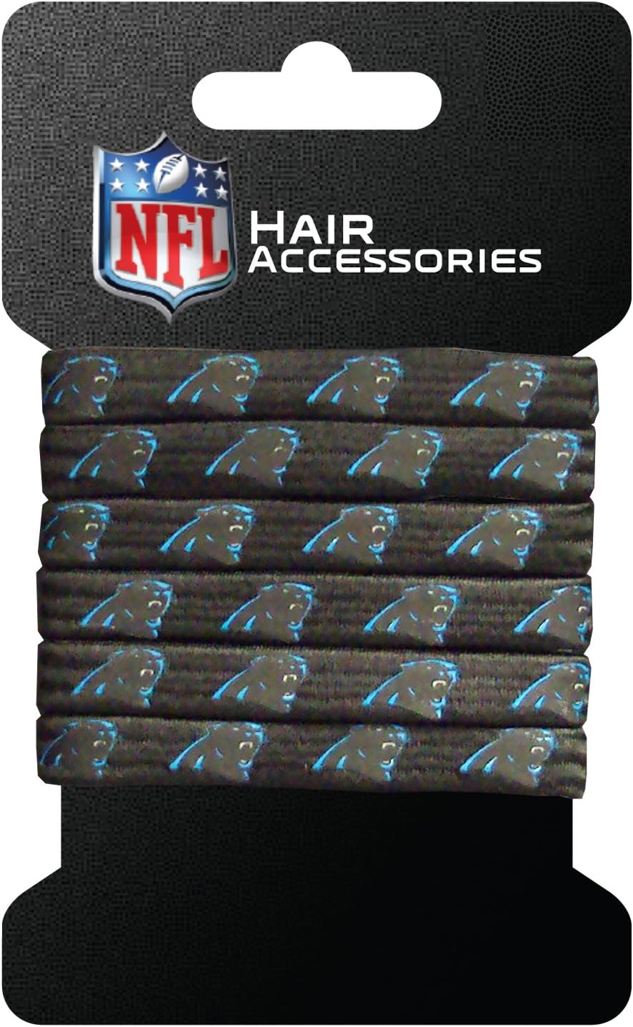 NFL Elastic Ponytail Bands, 6-Piece Set