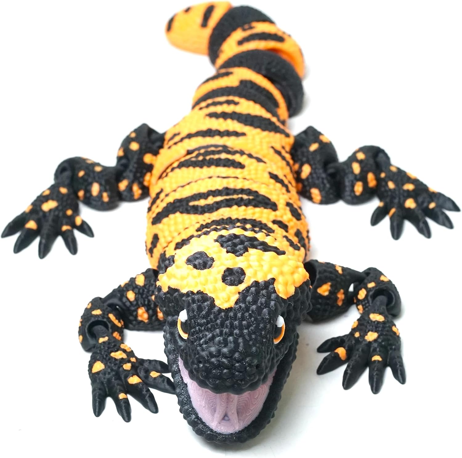 3D Printed Animal Lizard Fidget Toy,3-D Printing Creatures Articulated Stuff Cheap Things,Cool Gecko Dragon Prints Reptiles Action Figure Alligator Gifts Printer Little Live Pets,Home Office Decor