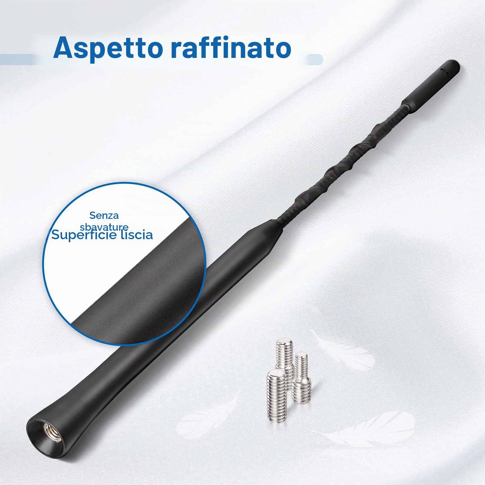 Eightwood Antenna Auto Autoradio Antenna Tetto 23cm Sostituzione Universale Antenna Auto con Funzione di Ricezione FM/Dab Potente