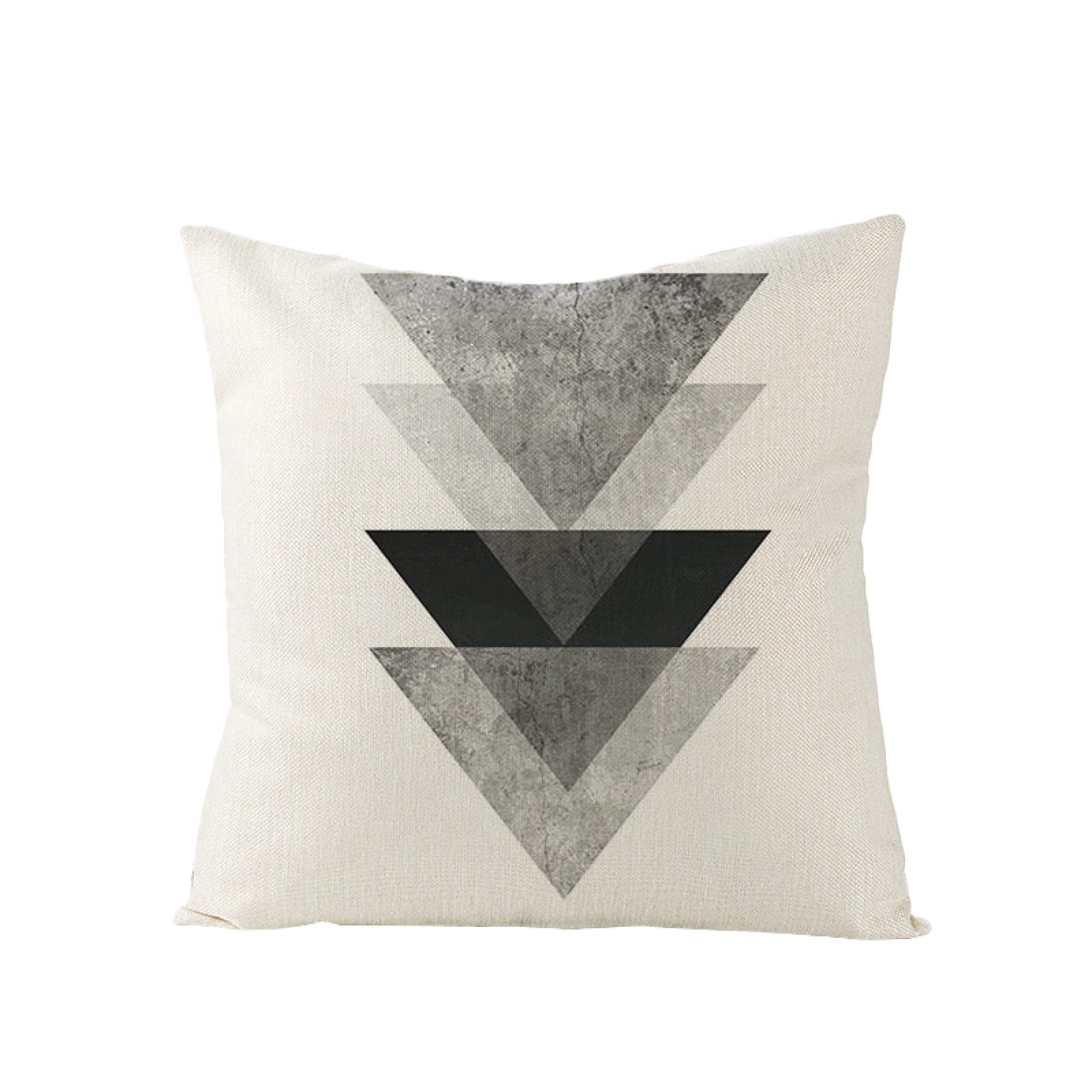 Sofa Fundas Cojines 60x60 Pack de 4 Cuadrado,Funda de Almohada Lino con Cremallera Invisible,Funda de Cojín Decoración para Hogar Sala Cama Jardín Silla Coche-geometría