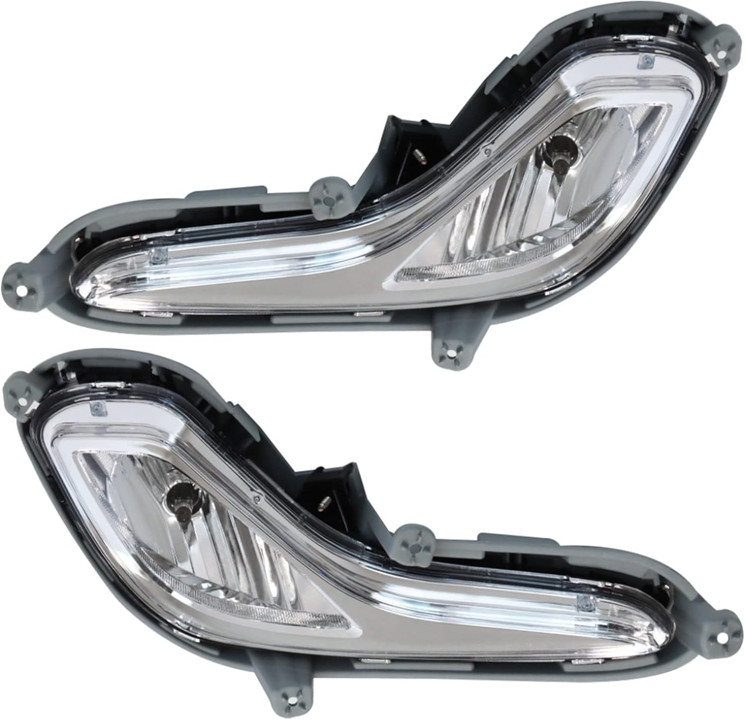 WFLNHB Fog Lights Assembly Replacement for 2012-2016 Accent with Bulbs & Harness Switch Kit Driving Lamps Fog Lights Driver and Passenger Side