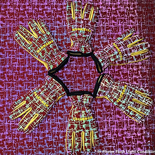 Feishdek Kids Genuine Leather Work Gloves, Kids Gardening Work Gloves Safety Gloves, Reflective, Breathable Design, Perfect For Children Gardening, Yard Work, Outdoor (Small, Red, 2-3 Years Old) #TOP3