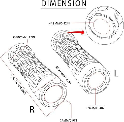Miniatura 7 de for Yamaha XJ6XJ6NXJ600SXJ900S Diversion XJ Motorcycle Handlebar Grip End Cap Plug Motorbike Racing Handle Grips