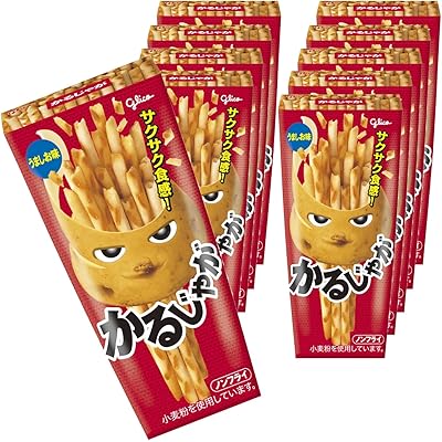かるじゃが うましお味 41g×10個 スナック菓子 ノンフライ 江崎グリコ glico