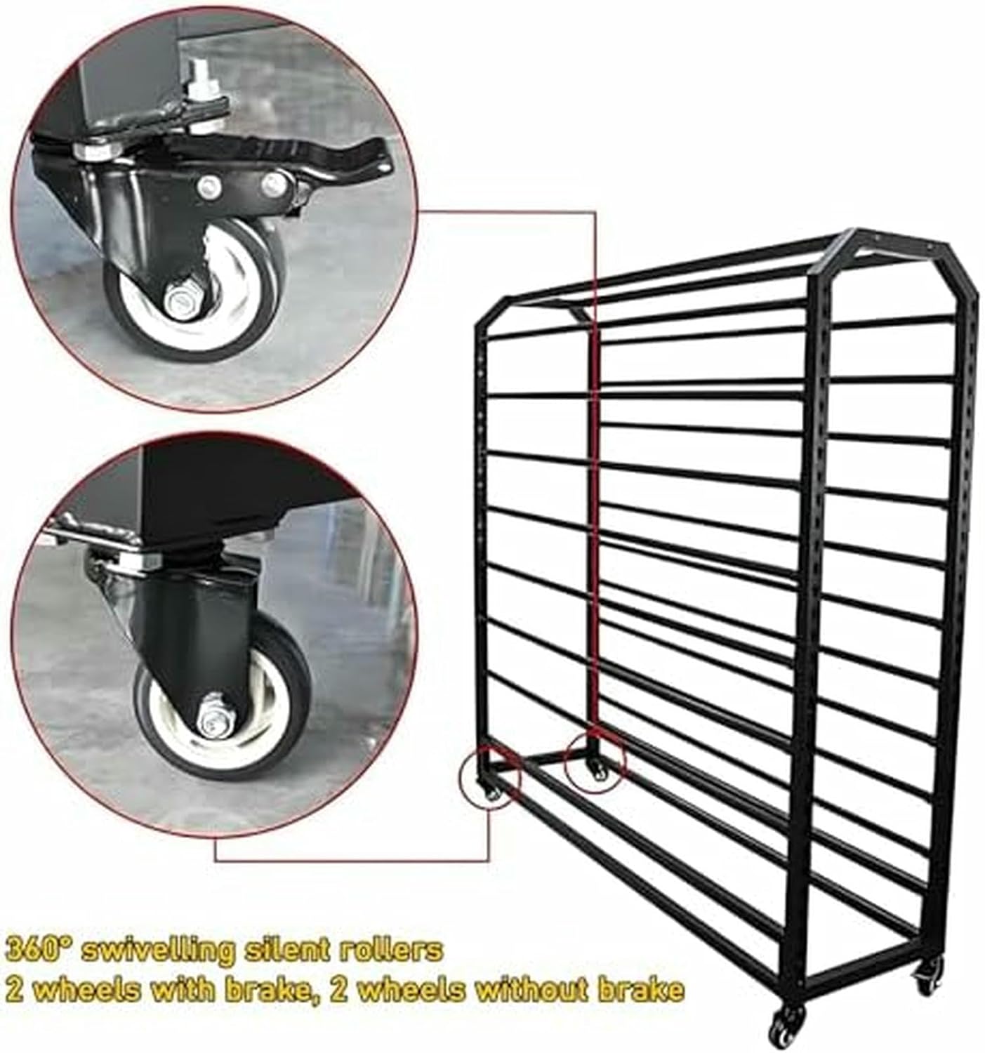 キャンガーのための調整可能な棒を持つテブルロールのための商業棚、