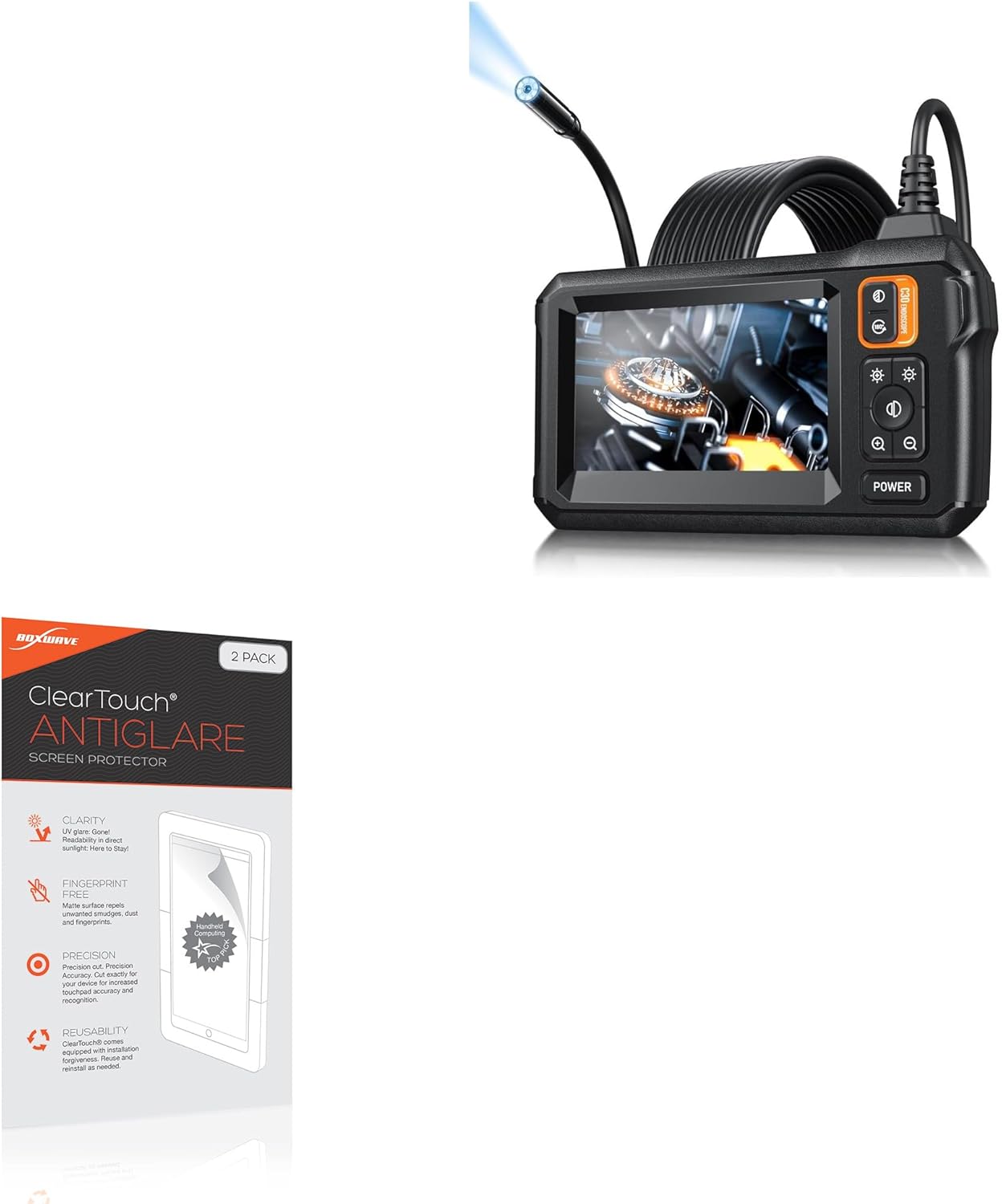 BoxWave Screen Protector Compatible with MugEasy C30-M - ClearTouch Anti-Glare (2-Pack), Anti-Fingerprint Matte Film Skin