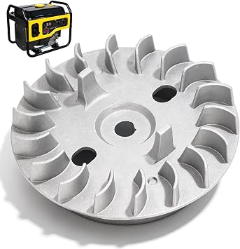 2 Stroke Generator Flywheel, Lightweight Aluminum Generator Flywheel, ET950 650 Replacement, Optimize Efficiency For Small Generator, Enhanced Efficiency Performance, Reduced Noise and Vibration