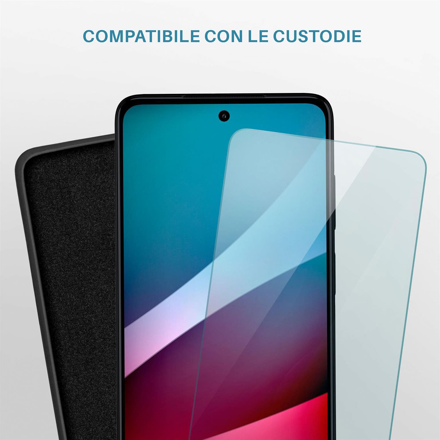 2x Vero Vetro per Motorola Moto G54 5G Pellicola HD Cellulare Premium Display eB