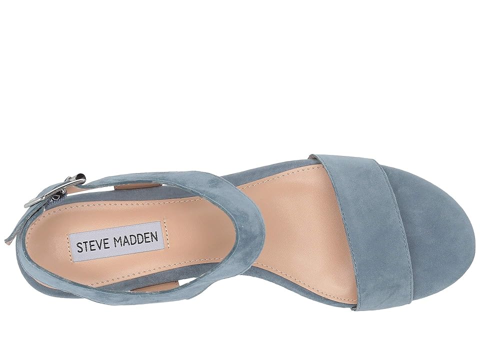

Steve Madden Breathe Wedge Sandal (Light Blue) Women's Wedge Shoes