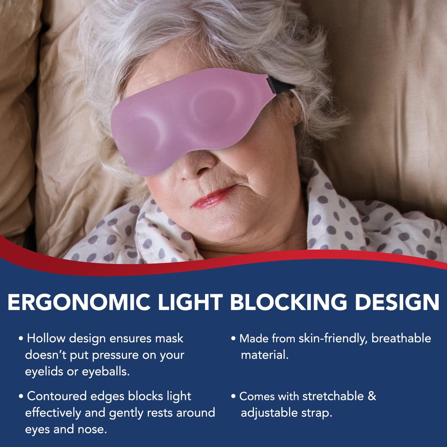 Doctor Developed Sleep Mask Black Out Eye mask, Eye Sleep mask use