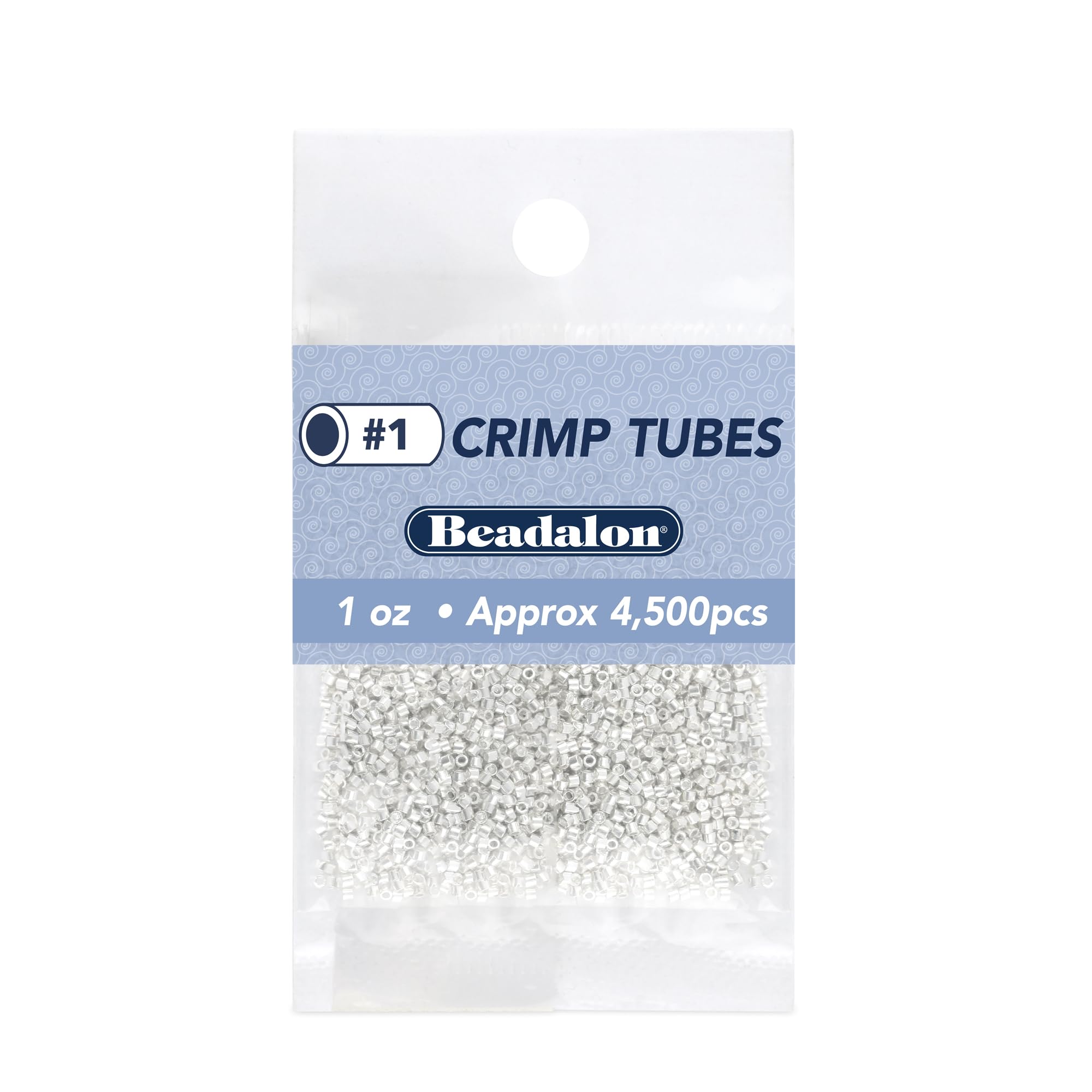 Amazon.com: Beadalon Crimp Tubes, Size #1, Silver Plated, 1